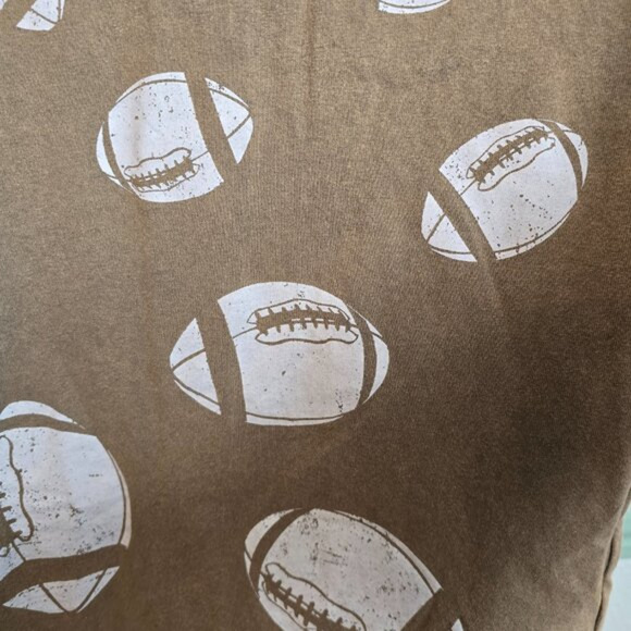 Fantastic Fawn Brown Mini Dress with Football Print - Picture 4 of 12